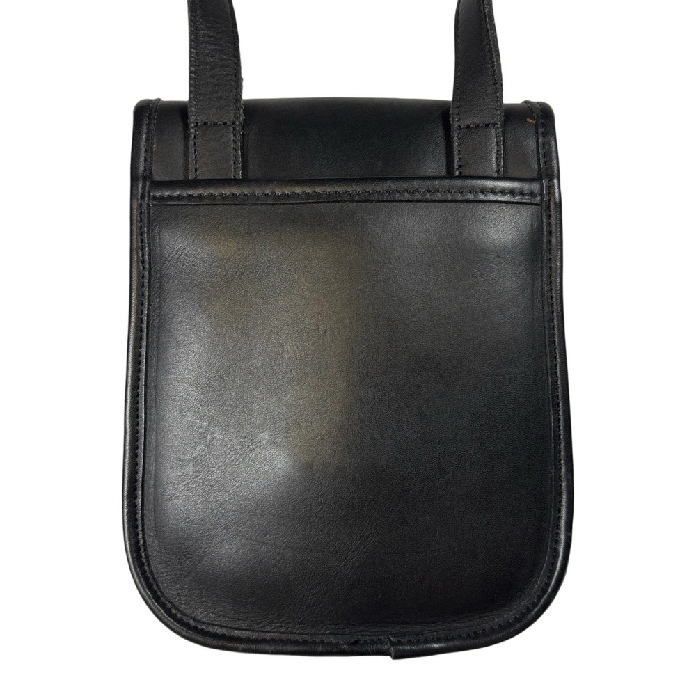 Coach Sidepack Scooter Crossbody Bag Black Turnlock Pouch Leather Vintage # 9978 - Picture 8 of 8